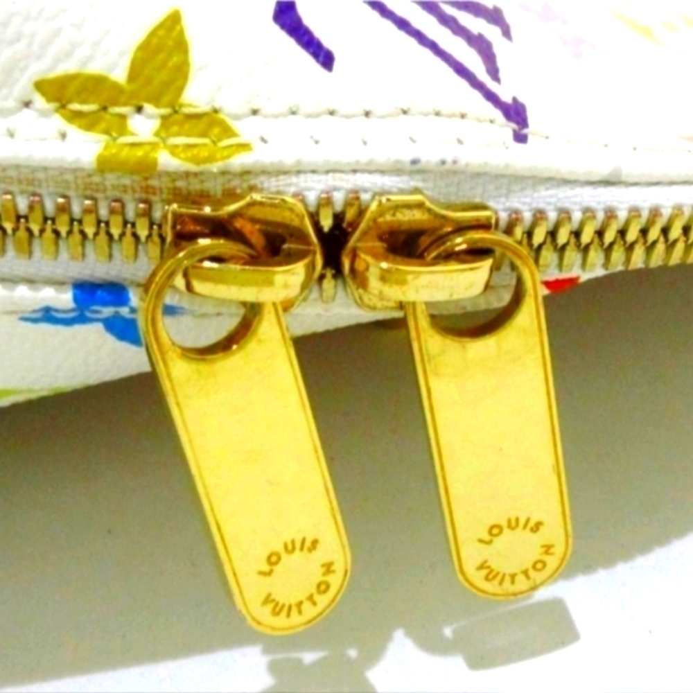 LOUIS VUITTON MURAKAMI ALMA PM BAG WHITE MONOGRAM MULTICOLORE VINTAGE 2003 - Picture 9 of 13